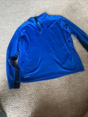 Nike Men’s Royal Blue Quarter-Zip Therma-FIT Pullover